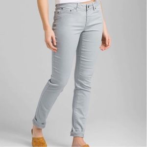 PrAna Kayla Mid Rise Skinny Blue Gray Jeans